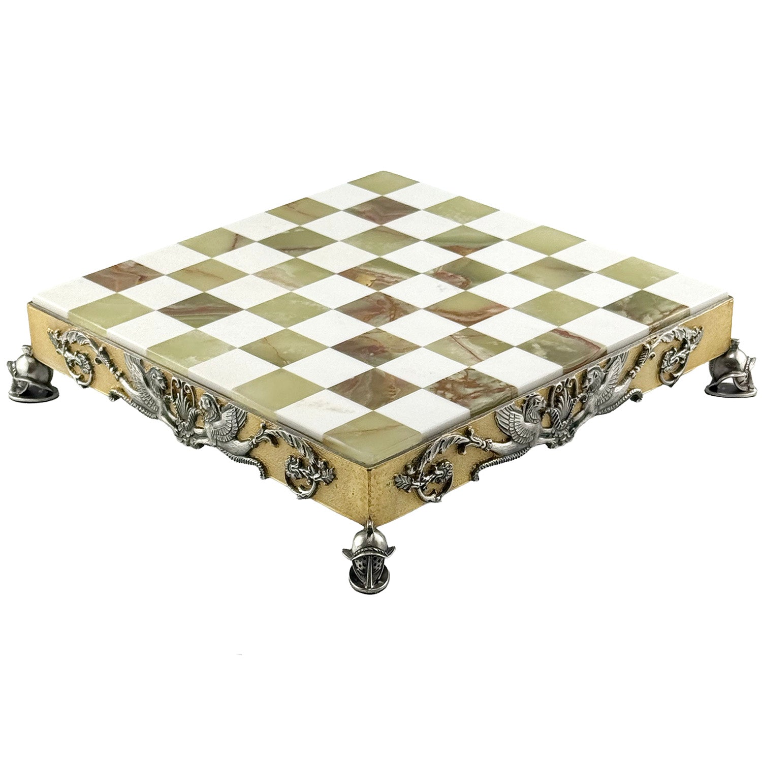 Italfama Roman Empire Chess Set 24K Gold & Onyx 34cm Bronze