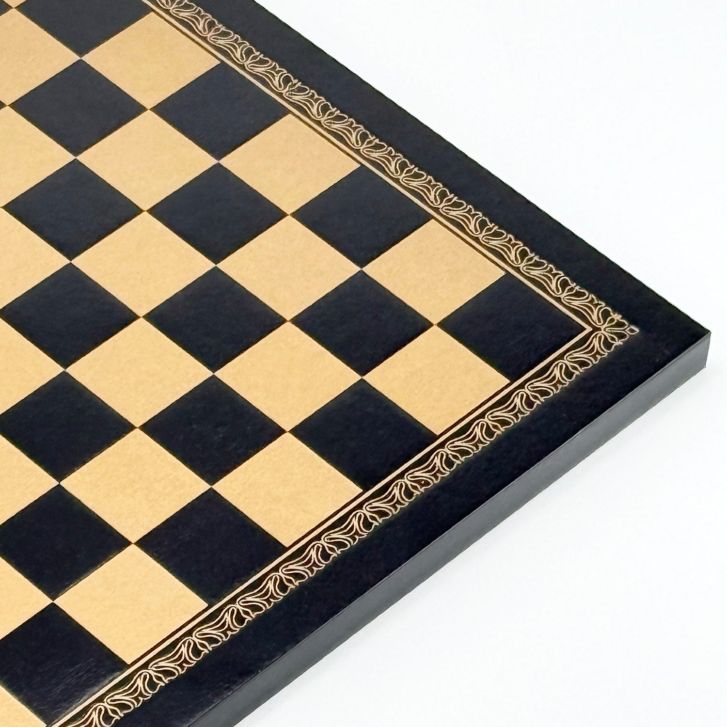 Italfama Medioevale Metal Chess Set with Eco-Leather Chessboard